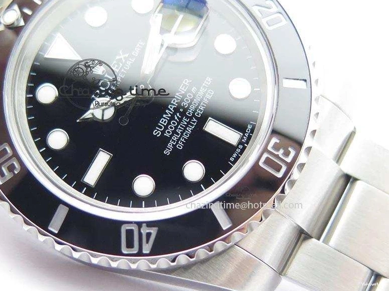 Black ETA2836 Submariner SS Maker Best BP Swiss Dial SS Edition 0416